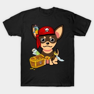 Cute small dog is a pirate T-Shirt